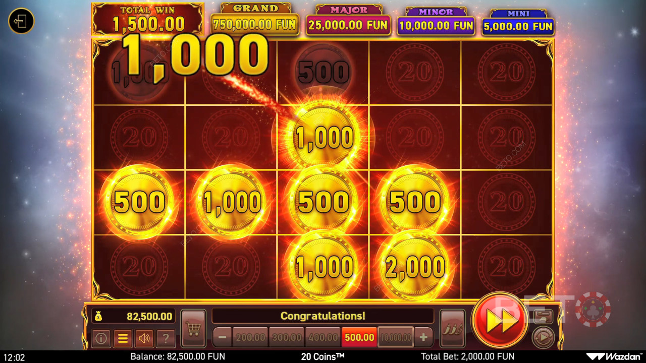 20 Монети Преглед от BETO Slots