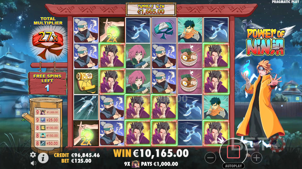Бонус функции, обяснени в Power of Ninja от Pragmatic Play