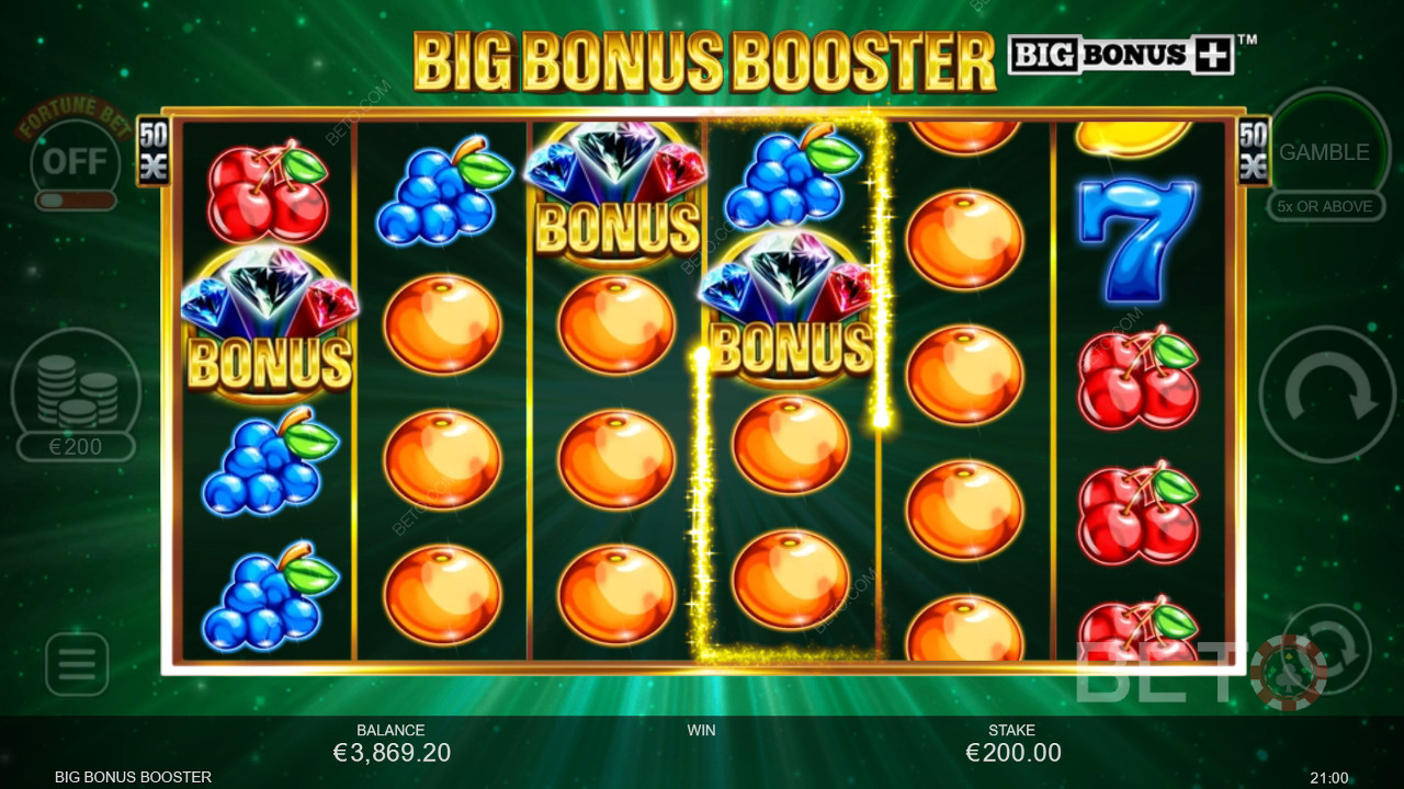 Голям бонус Booster преглед от BETO Slots