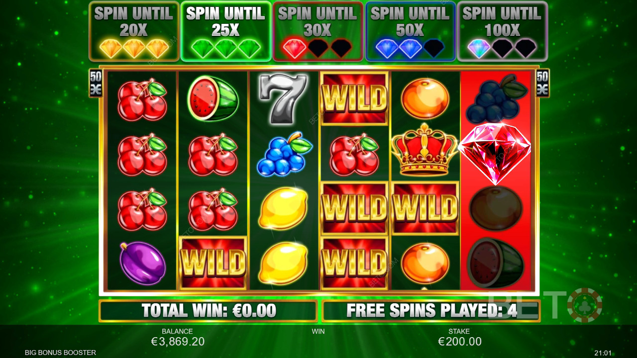 Спечелете 833x залога си в слот машината Big Bonus Booster!