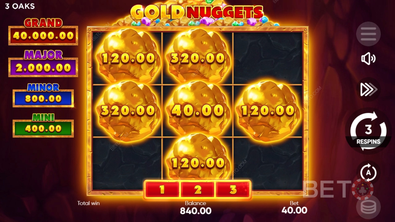 Gold Nuggets Преглед от BETO Slots