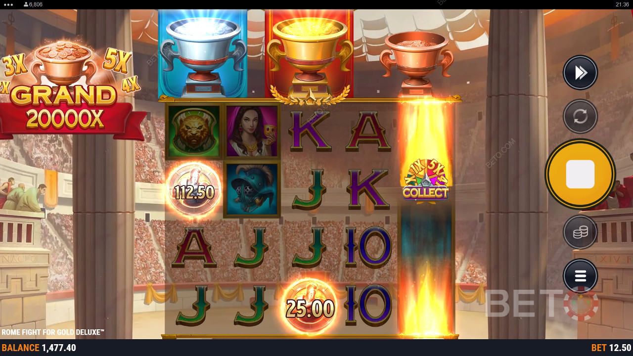 Рим Борба за злато Deluxe Преглед от BETO Slots