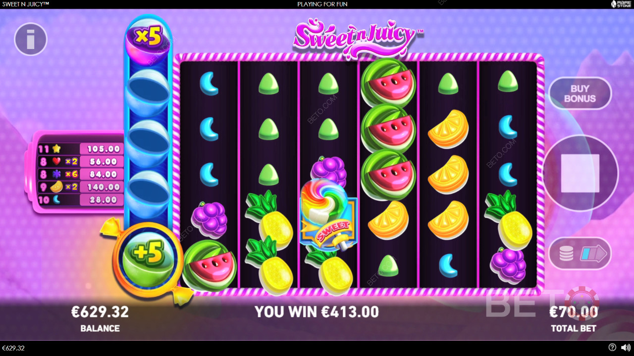 Sweet N Juicy Преглед от BETO Slots