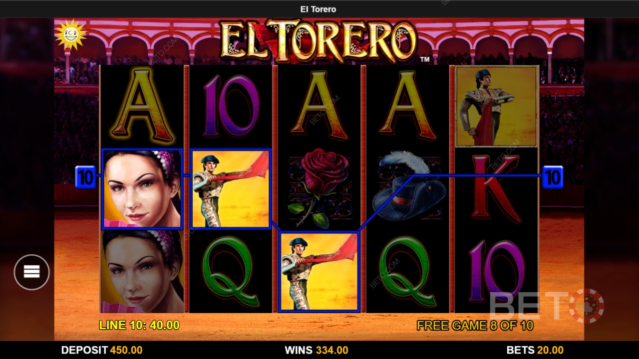 Спечелете 1000x залога си в слот машината El Torero!