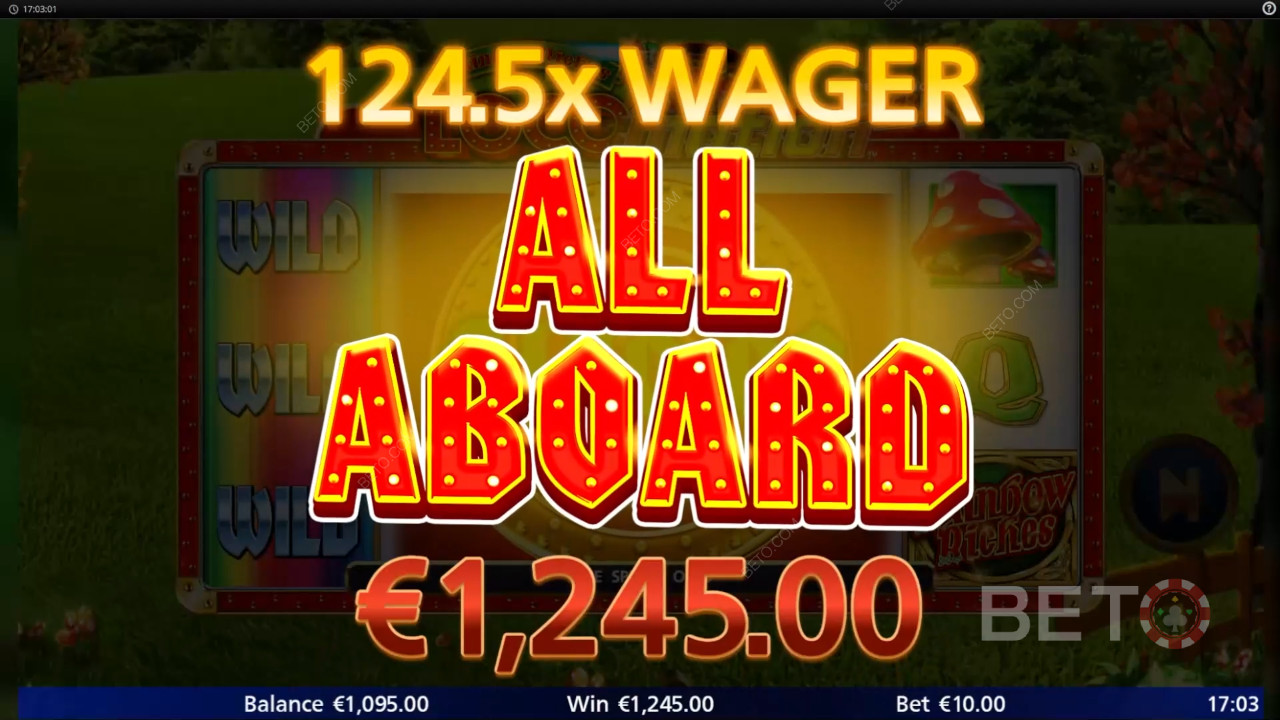 Заслужава ли си слотът Rainbow Riches Locomotion?