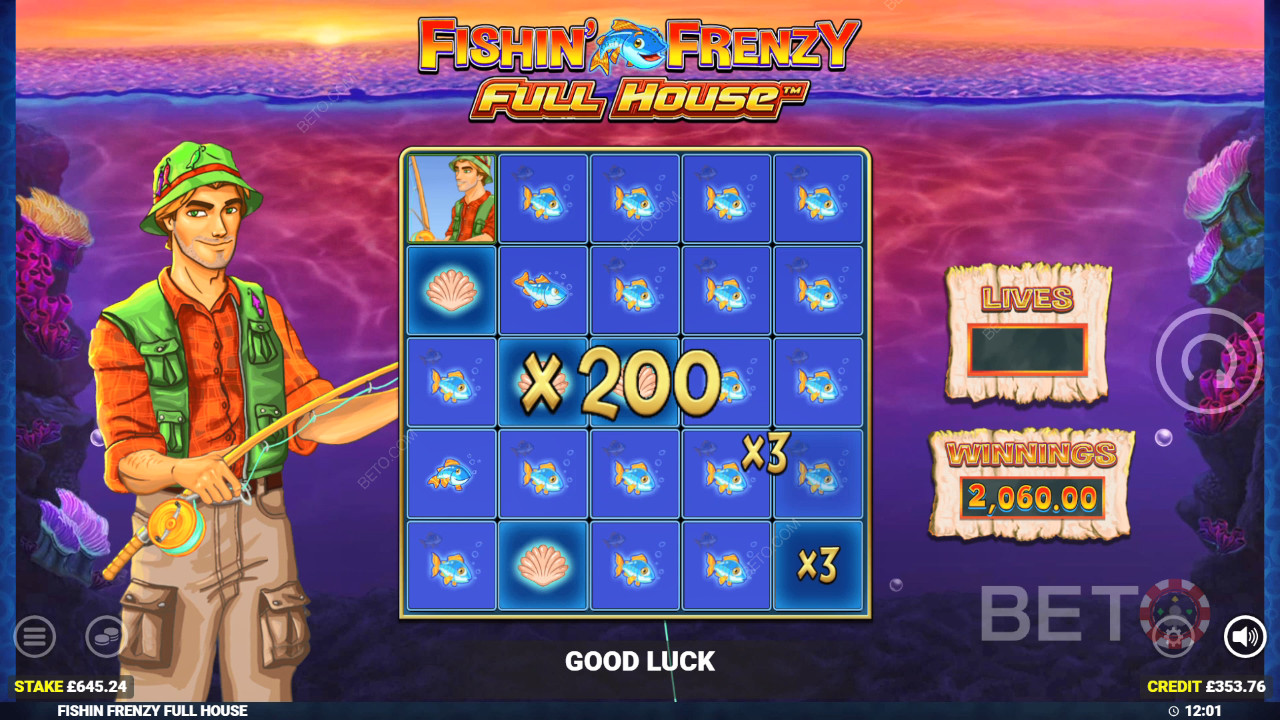 Fishin' Frenzy Full House Играй Безплатно