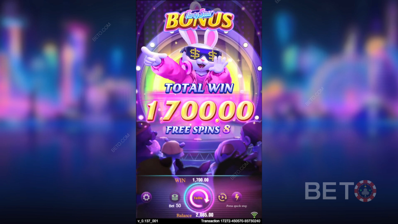Бонус функции, обяснени в Party Star от TaDa Gaming