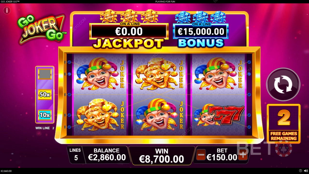 Спечелете 1 000x залога си в слот машината Go Joker Go!