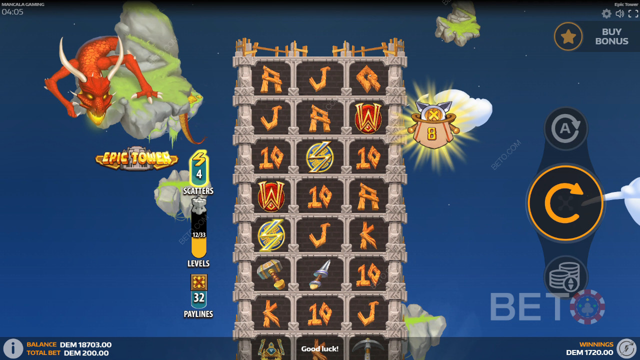 Epic Tower Преглед от BETO Slots