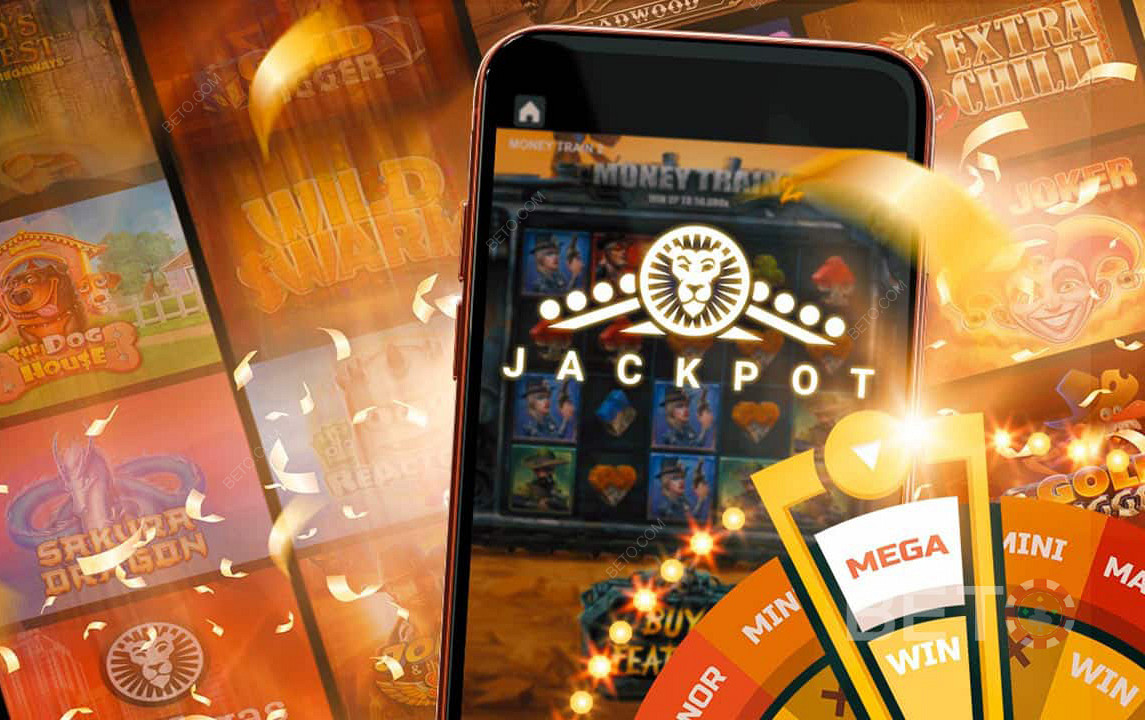 Прогресивните джакпоти на най-добрите доставчици на игри са достъпни в LeoVegas Casino.