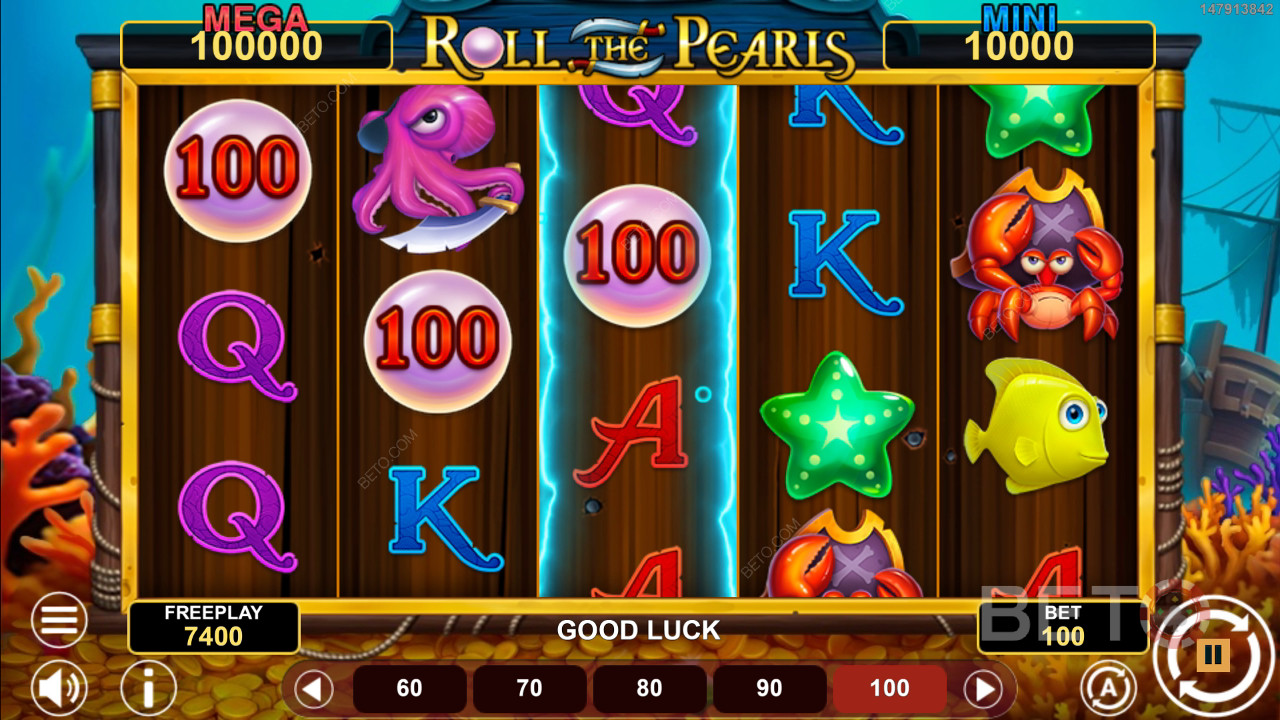 Roll The Pearls Hold & Win Преглед от BETO Slots