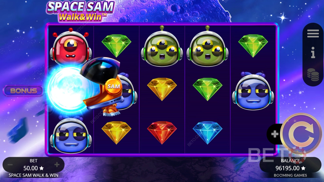 Space Sam Walk and Win Преглед от BETO Slots