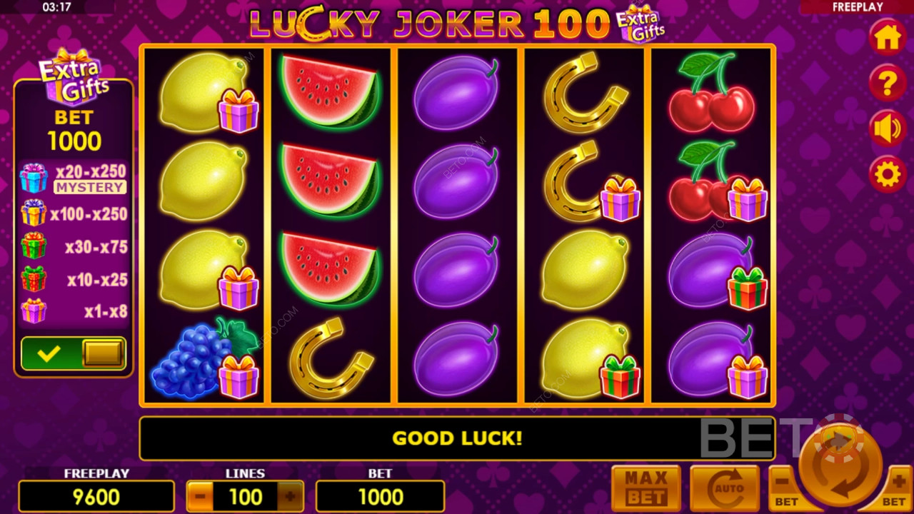 Lucky Joker 100 Допълнителни подаръци Преглед от BETO Slots