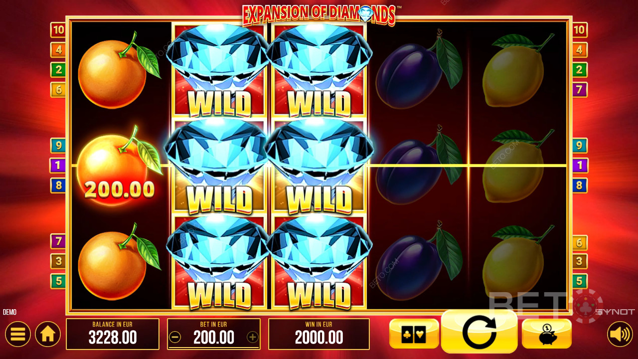 Разширяване на Diamonds Преглед от BETO Slots