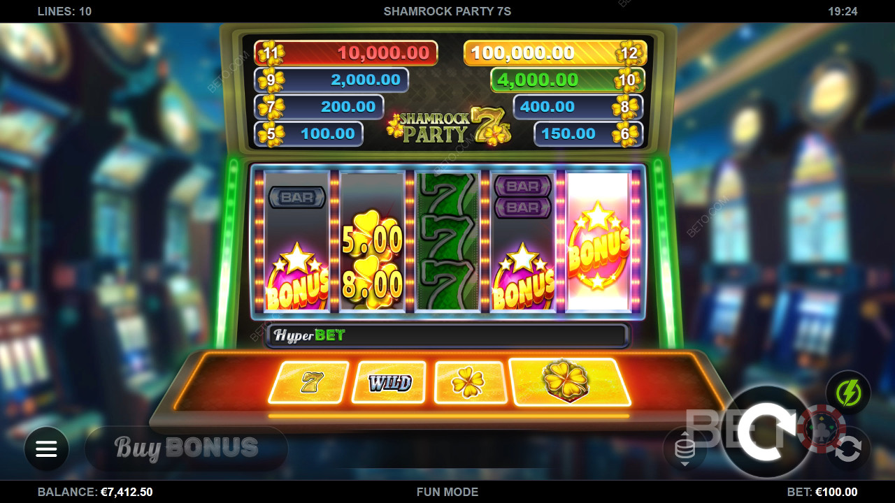 Shamrock Party 7s Преглед от BETO Slots