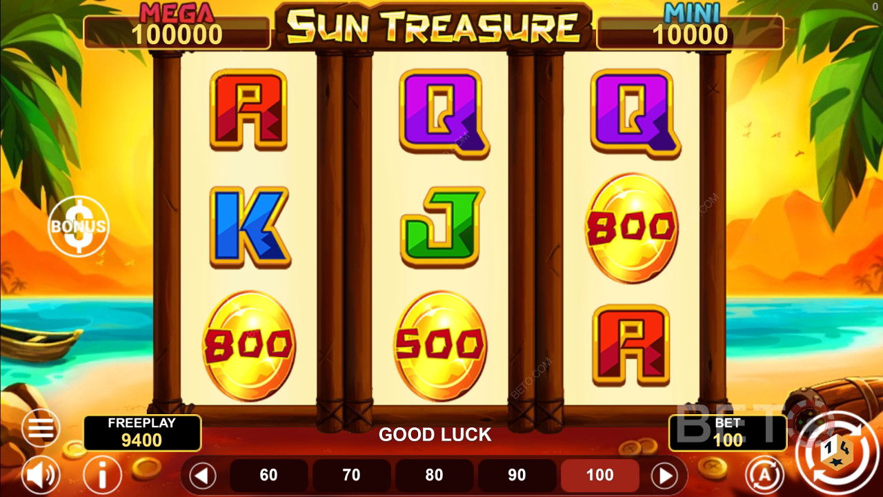 Sun Treasure Hold & Win Преглед от BETO Slots