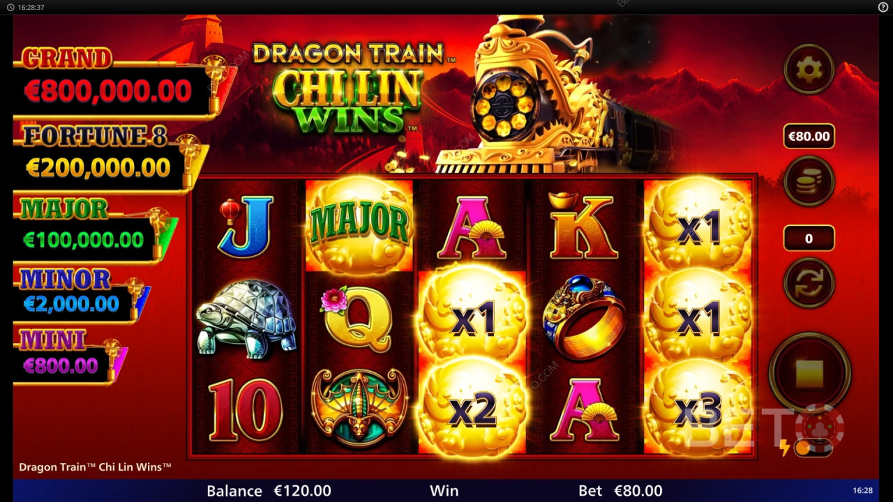 Dragon Train Chi Lin печели Преглед от BETO Slots