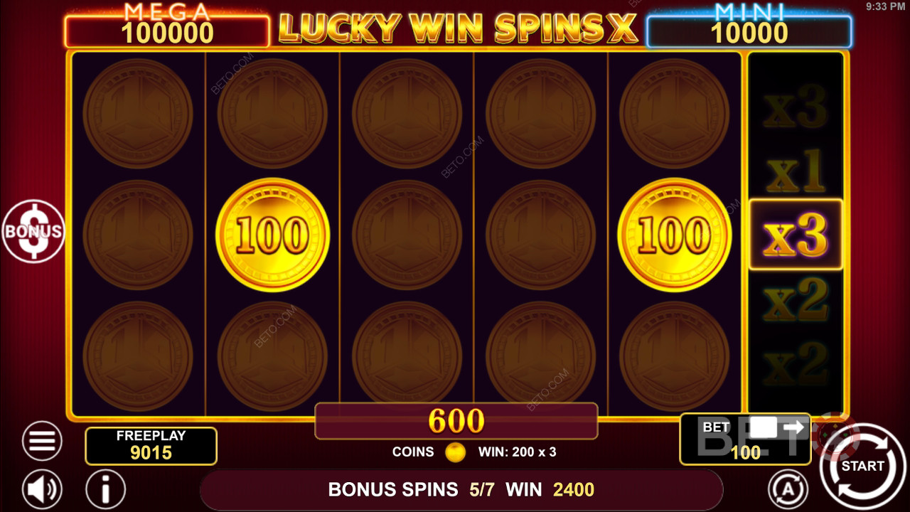 Как се играе Lucky Win Spins X на 1spin4win