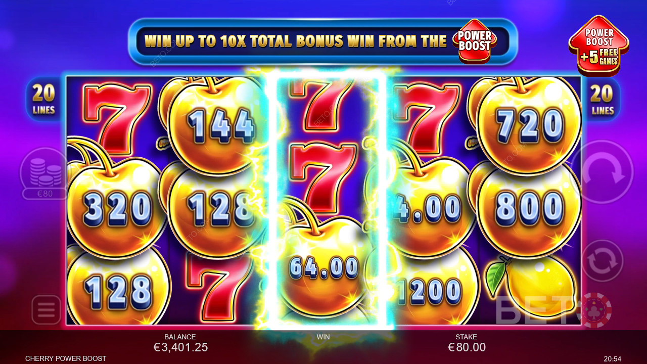 Cherry Power Boost Преглед от BETO Slots