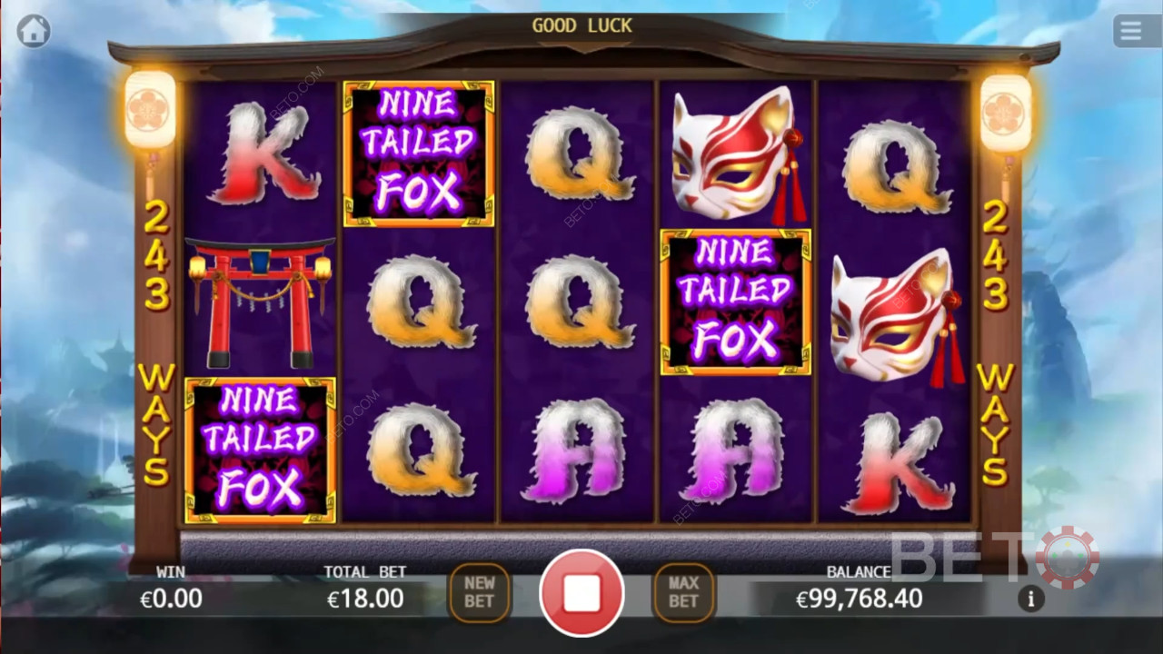 Девет опашати лисици Преглед от BETO Slots