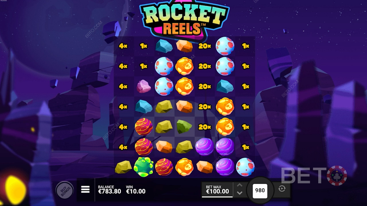 Качете се на ракета и спечелете награди на стойност до 10 000 пъти в слота Rocket Reels