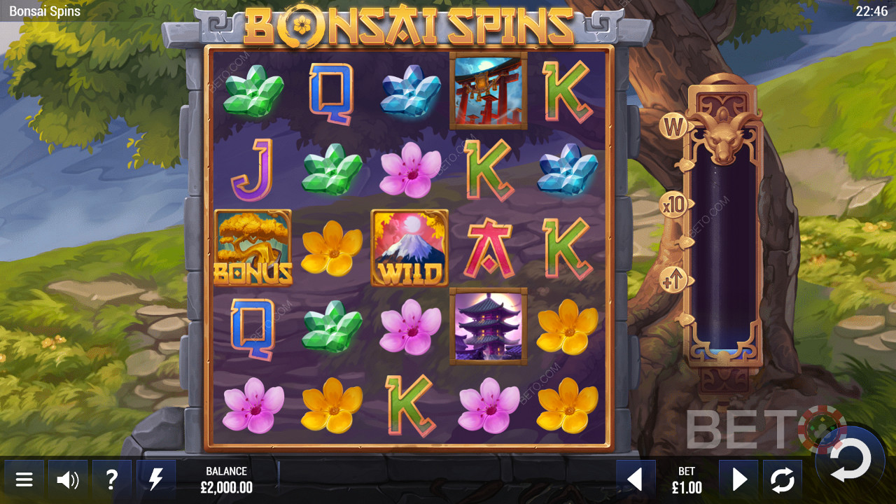 Тематична горска игра Bonsai Spins, разработена от Epic Industries