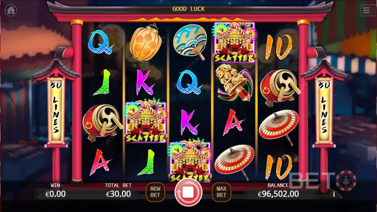 Ten Jin Matsuri Преглед от BETO Slots
