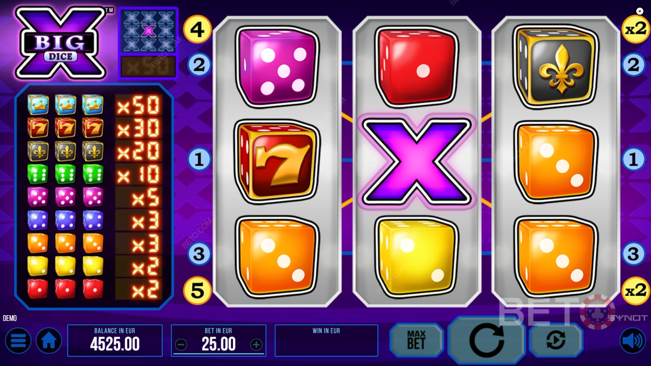 Big X Dice Преглед от BETO Slots