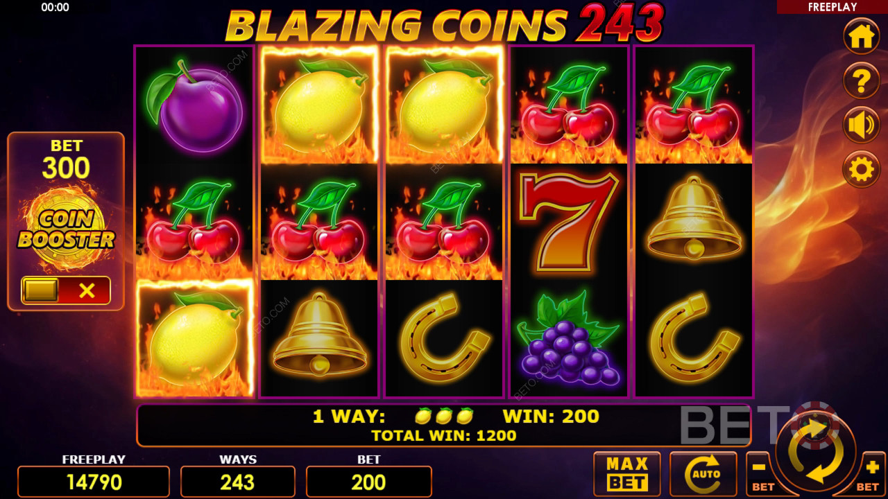 Пламтящи монети 243 Преглед от BETO Slots