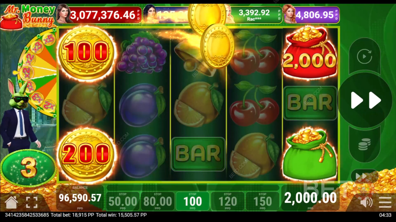 Спечелете 3500x залога си във видео слота Money Bunny!