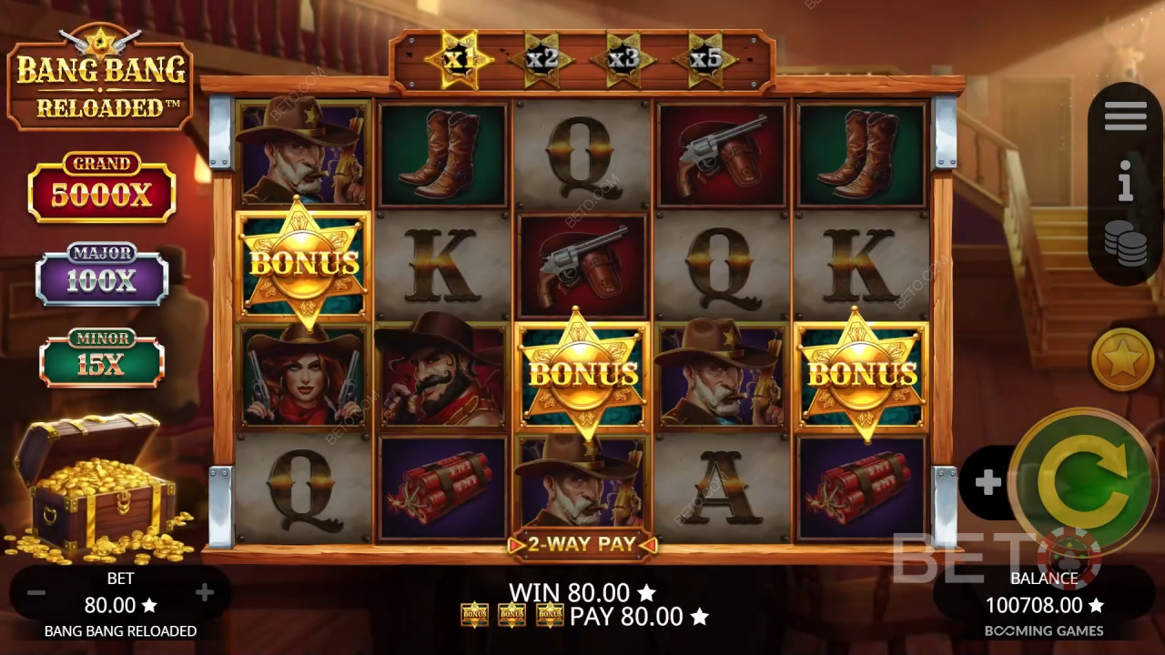 Bang Bang Reloaded Преглед от BETO Slots