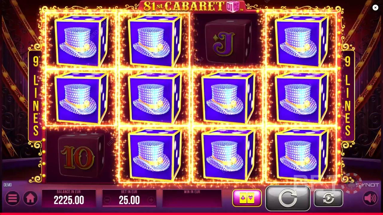 81-ви Кабаре Dice Преглед от BETO Slots