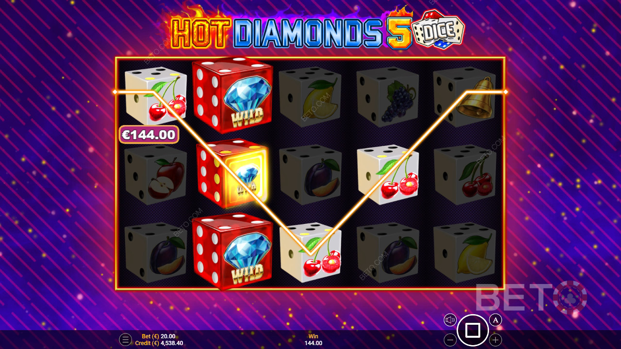 Горещи диаманти 5 зарове Преглед от BETO Slots