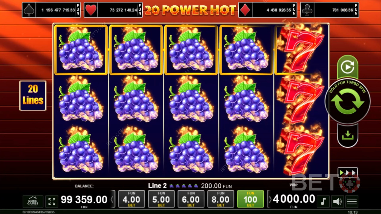 20 Power Hot Преглед от BETO Slots