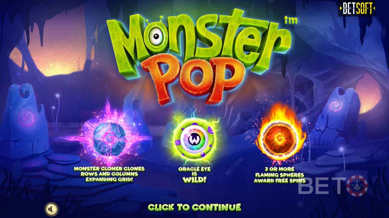 Насладете се на иновативни бонус функции във видео слота Monster Pop