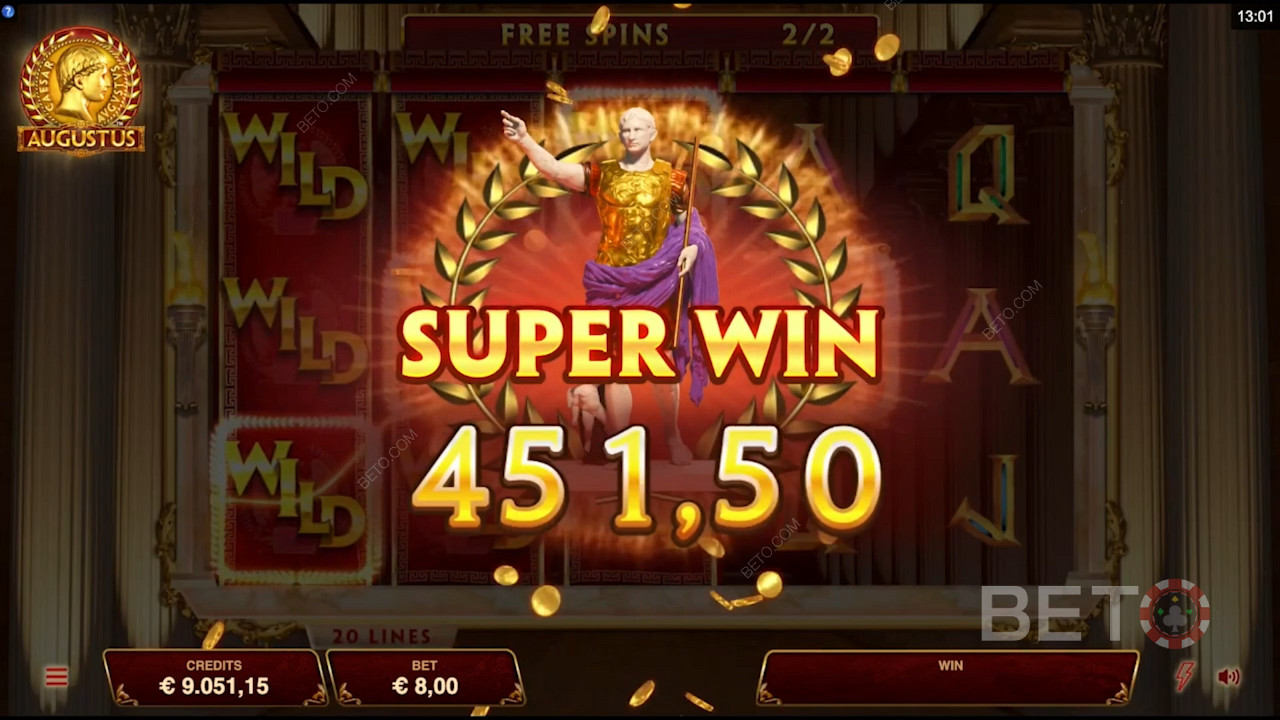 Спечелване на супер печалба при хазартни игри на Augustus