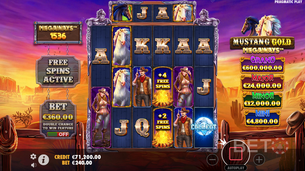 Mustang Gold Megaways Преглед от BETO Slots