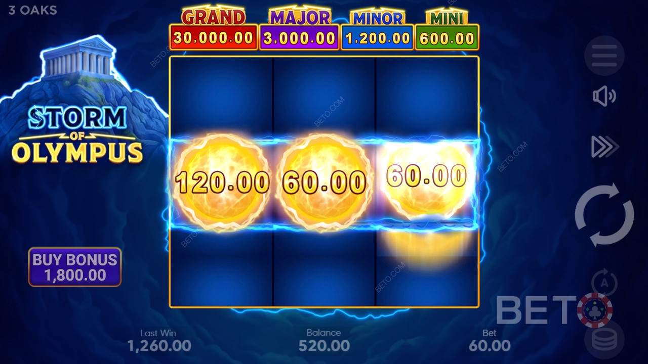 Преглед на Storm of Olympus от BETO Slots