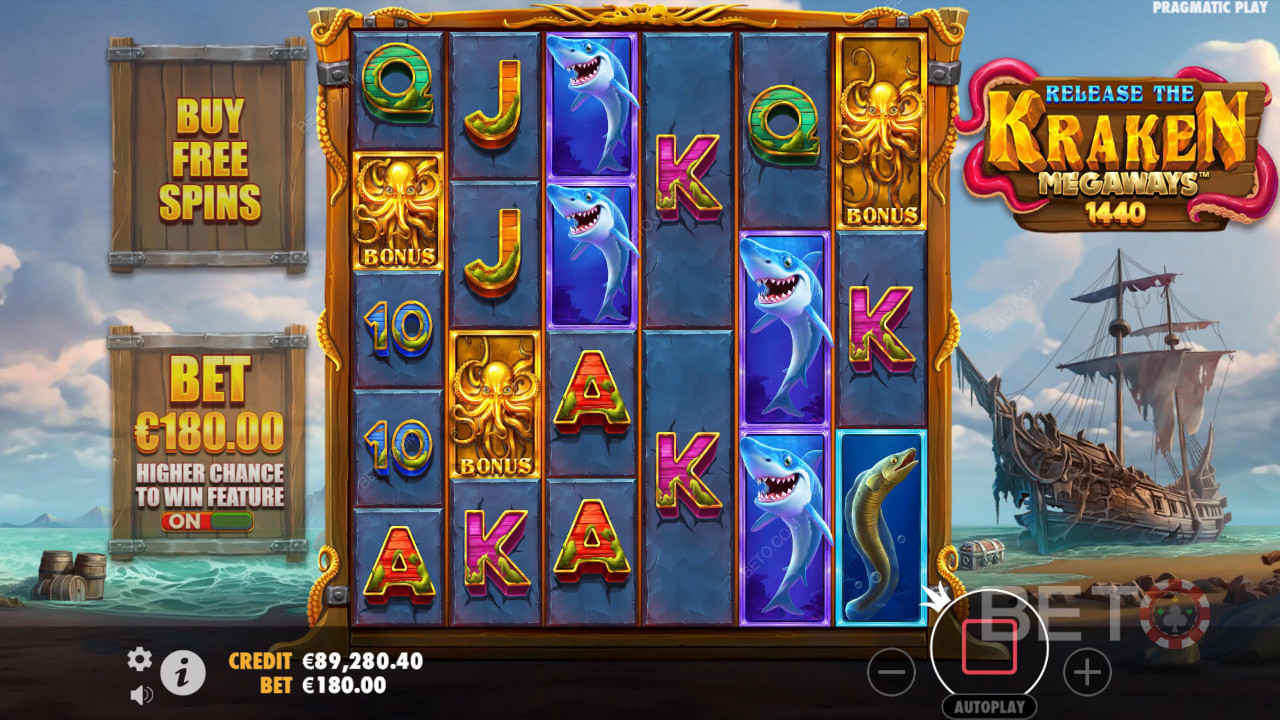 Освобождаване на Kraken Megaways Преглед от BETO Slots