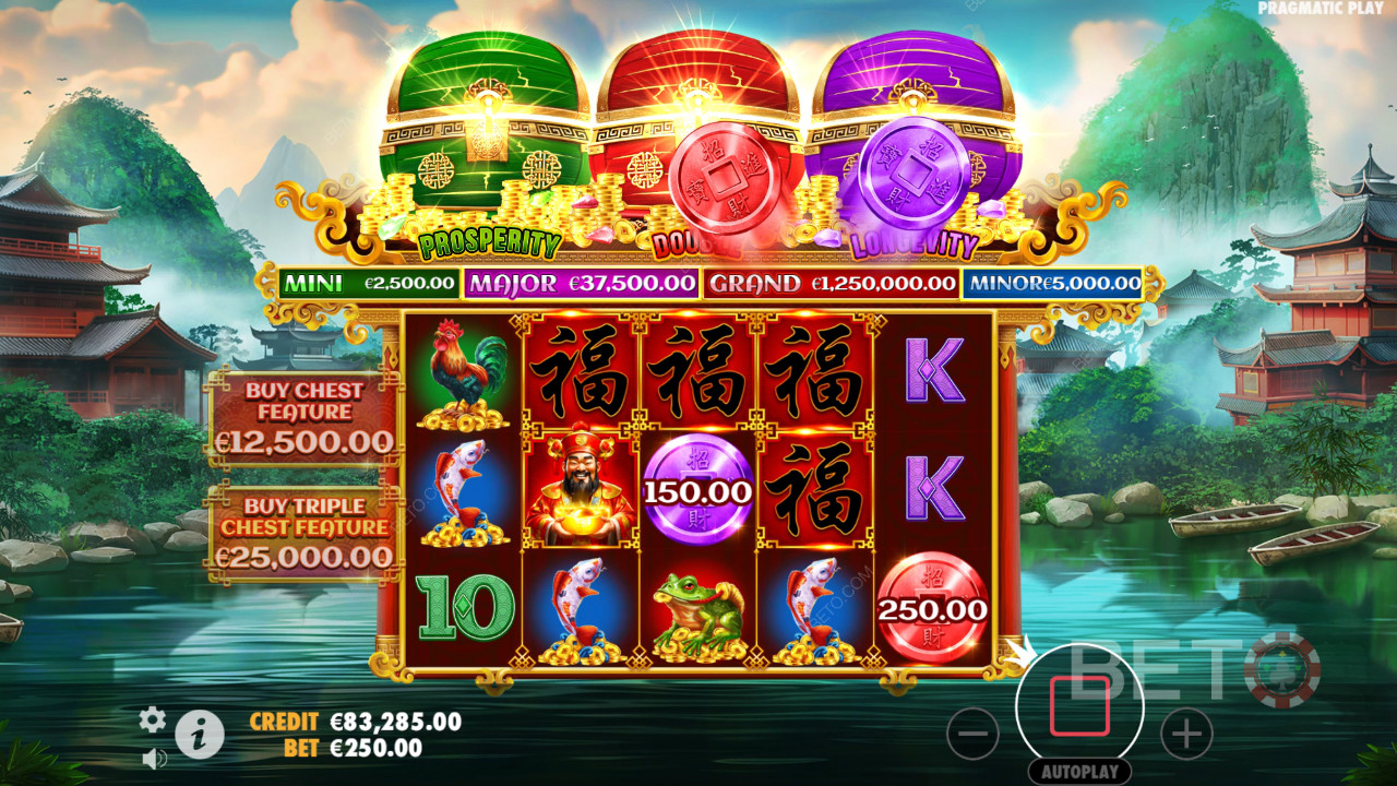 Сандъци на Cai Shen Преглед от BETO Slots