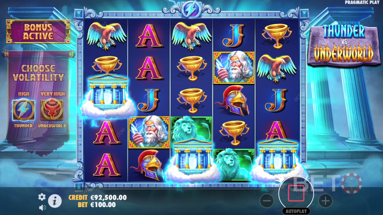 Гръм срещу Подземния свят Преглед от BETO Slots