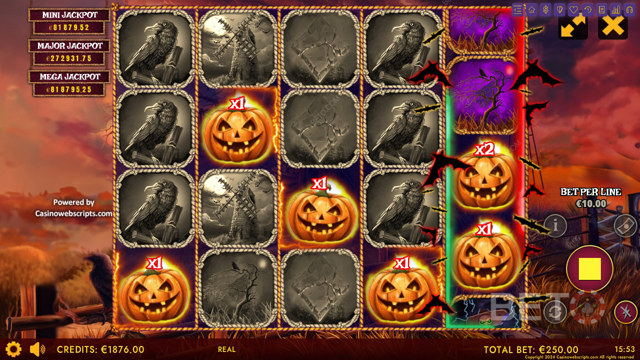 Haunted Haystacks - Spooky Hold and Win Преглед от BETO Slots
