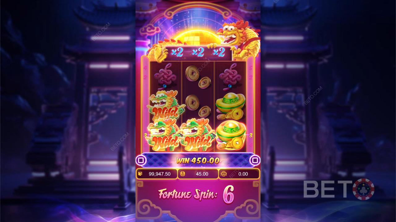 Спечелете 2 500x залога си в слота Fortune Dragon!