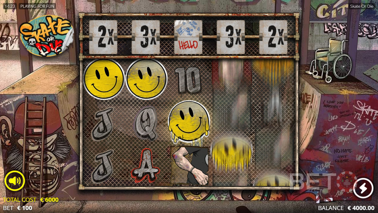 Skate or Die Преглед от BETO Slots
