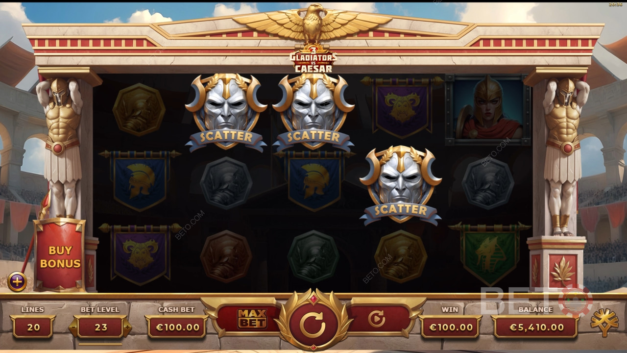 3 Gladiators vs Caesar Играй Безплатно