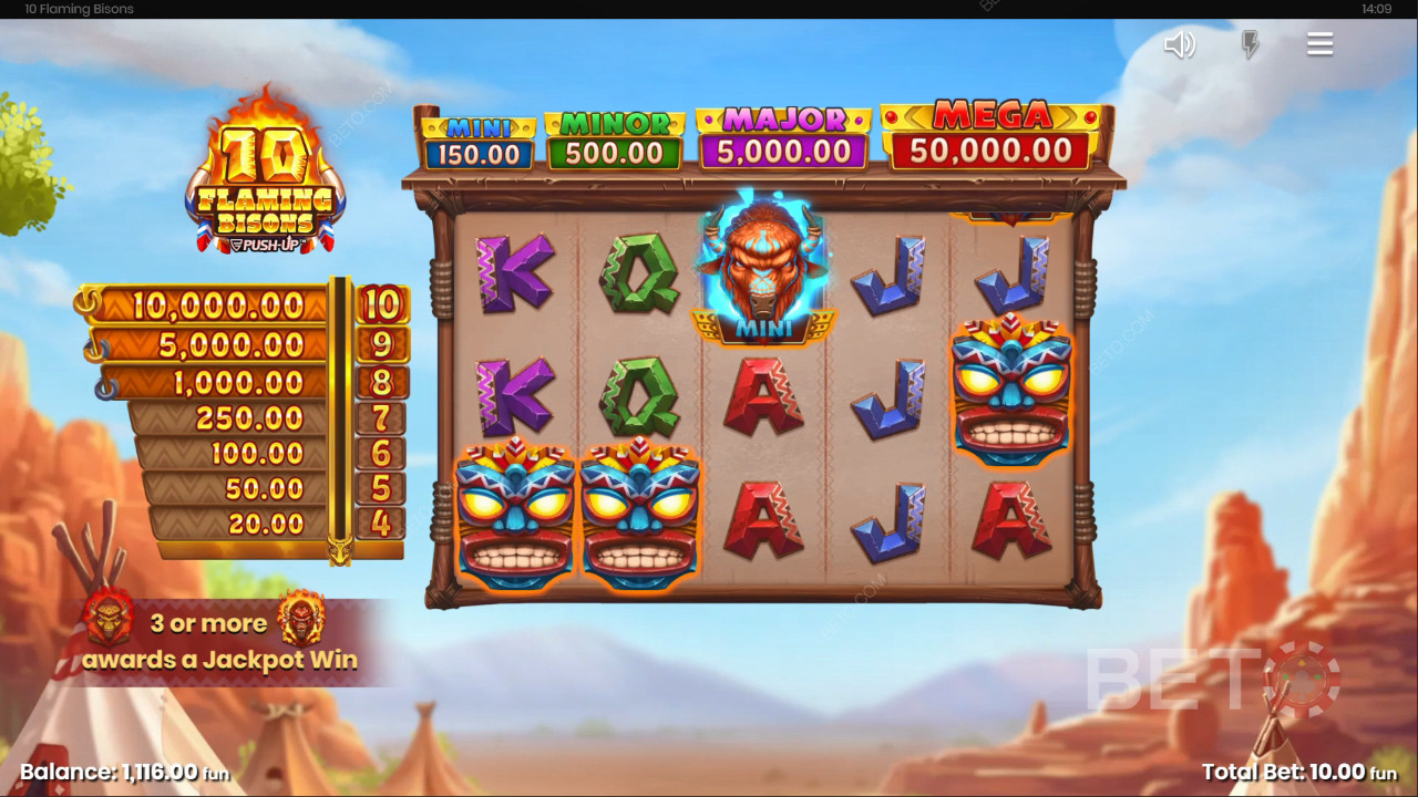 10 Flaming Bisons Преглед от BETO Slots