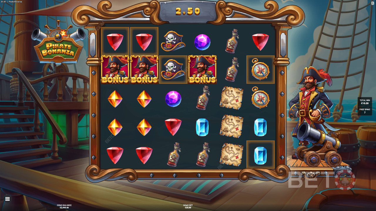 Как да играете Pirate Bonanza на Backseat Gaming