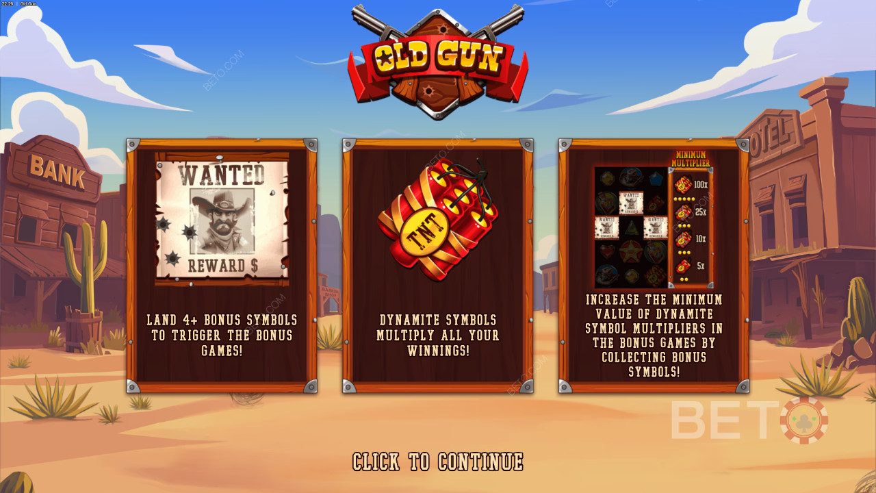 Бонус функции, обяснени в Old Gun от Backseat Gaming