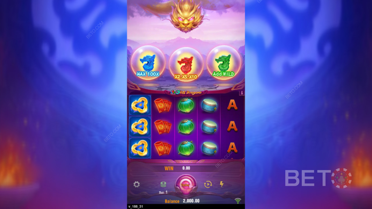 Спечелете 10 000x залога си в онлайн слота 3 Pot Dragons!