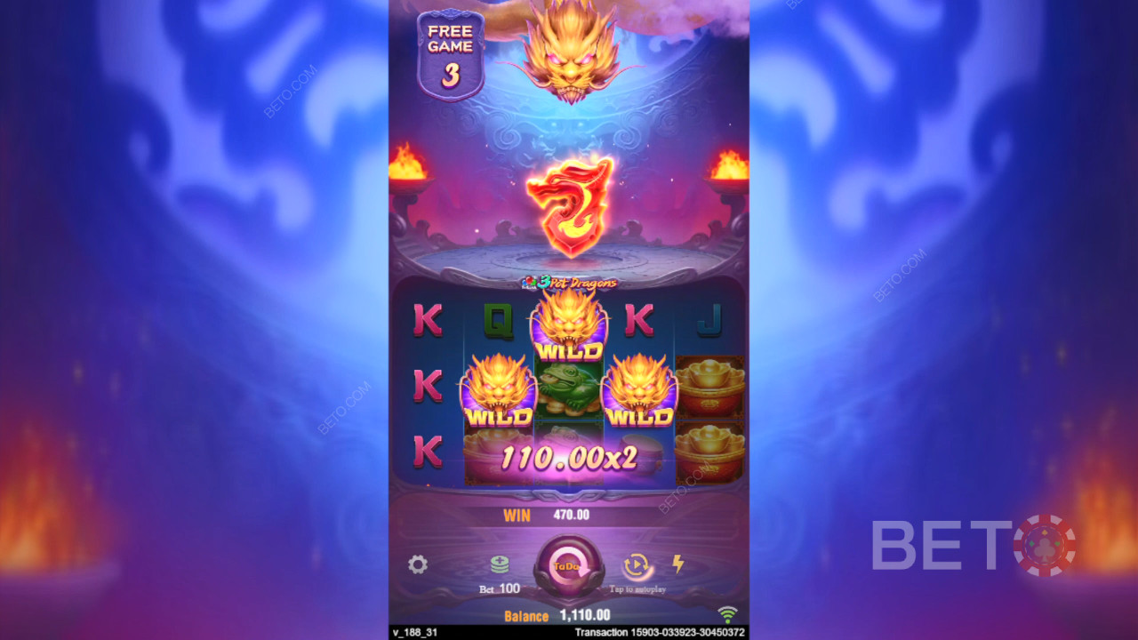 Как се играе играта 3 Pot Dragons на TaDa Gaming